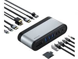 هاب تایپ سی 16 پورت بیسوس Baseus Station Four-Screen Multifunctional Type-C CAHUB-HGOG