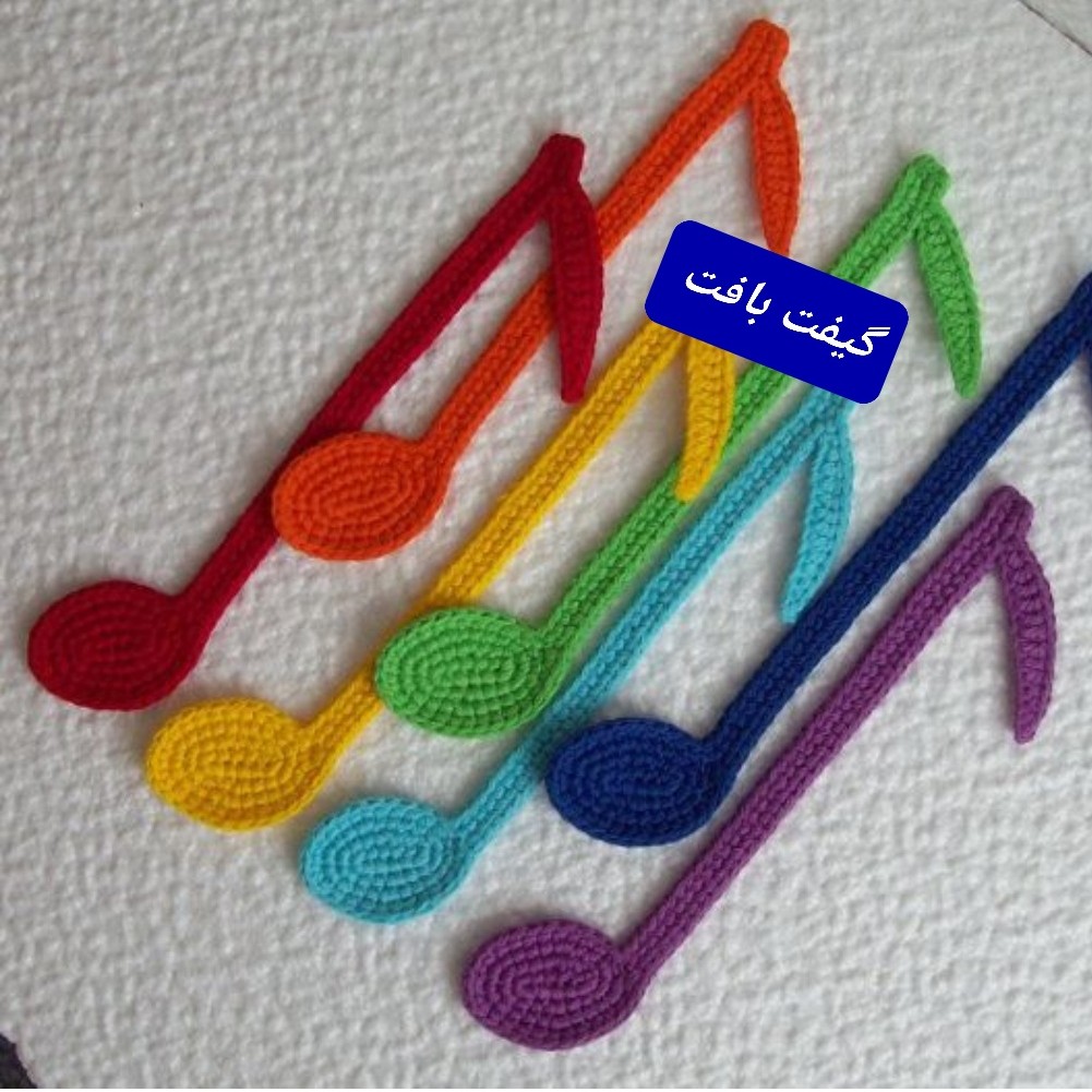 نشانگر کتاب بوک مارک طرح نُت موسیقی (ارسال رایگان)