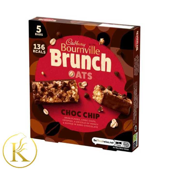 غلات بار برانچ با طعم شکلات تلخ بسته ی 5 عددی (150 گرم) brunch

