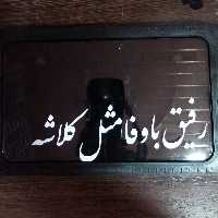 قاب پلاک دودی طرح دار