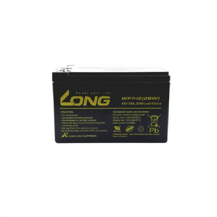 باتری یو پی اس 12 ولت 7 آمپر لانگ مدل wp7_12