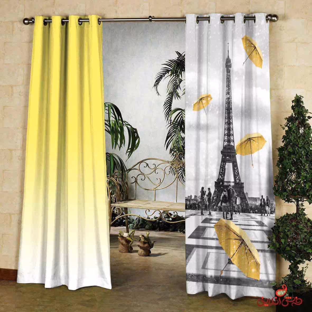 پرده 2عددی مدرن کد 2064