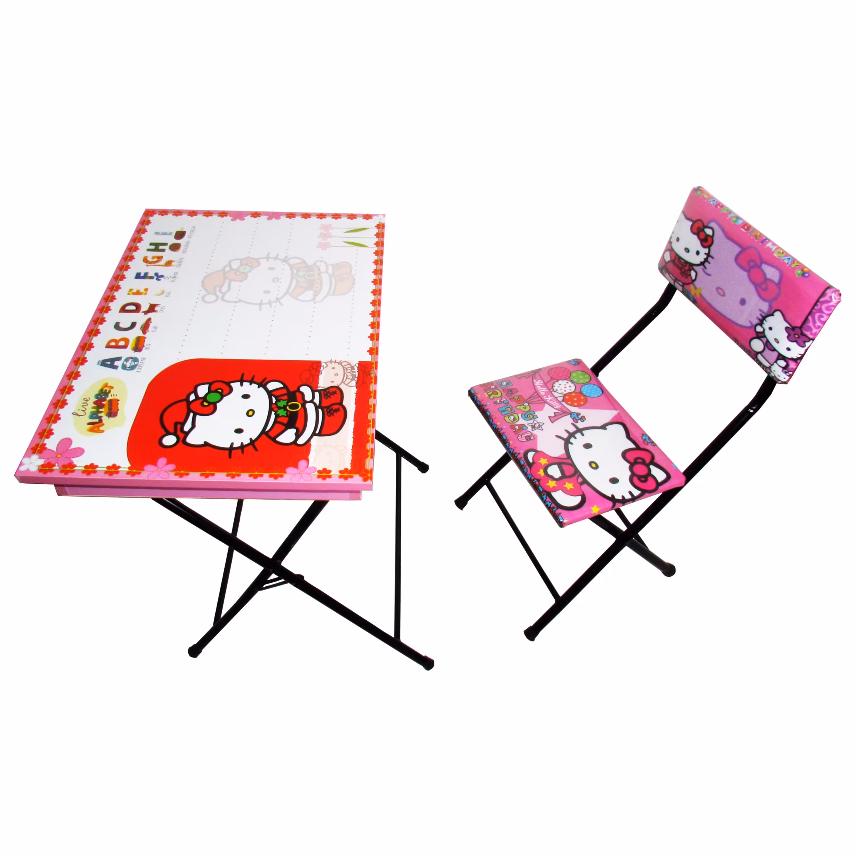 میز تحریر باکسدار با صندلی میزیمو طرح کیتی 1  کد 1.1