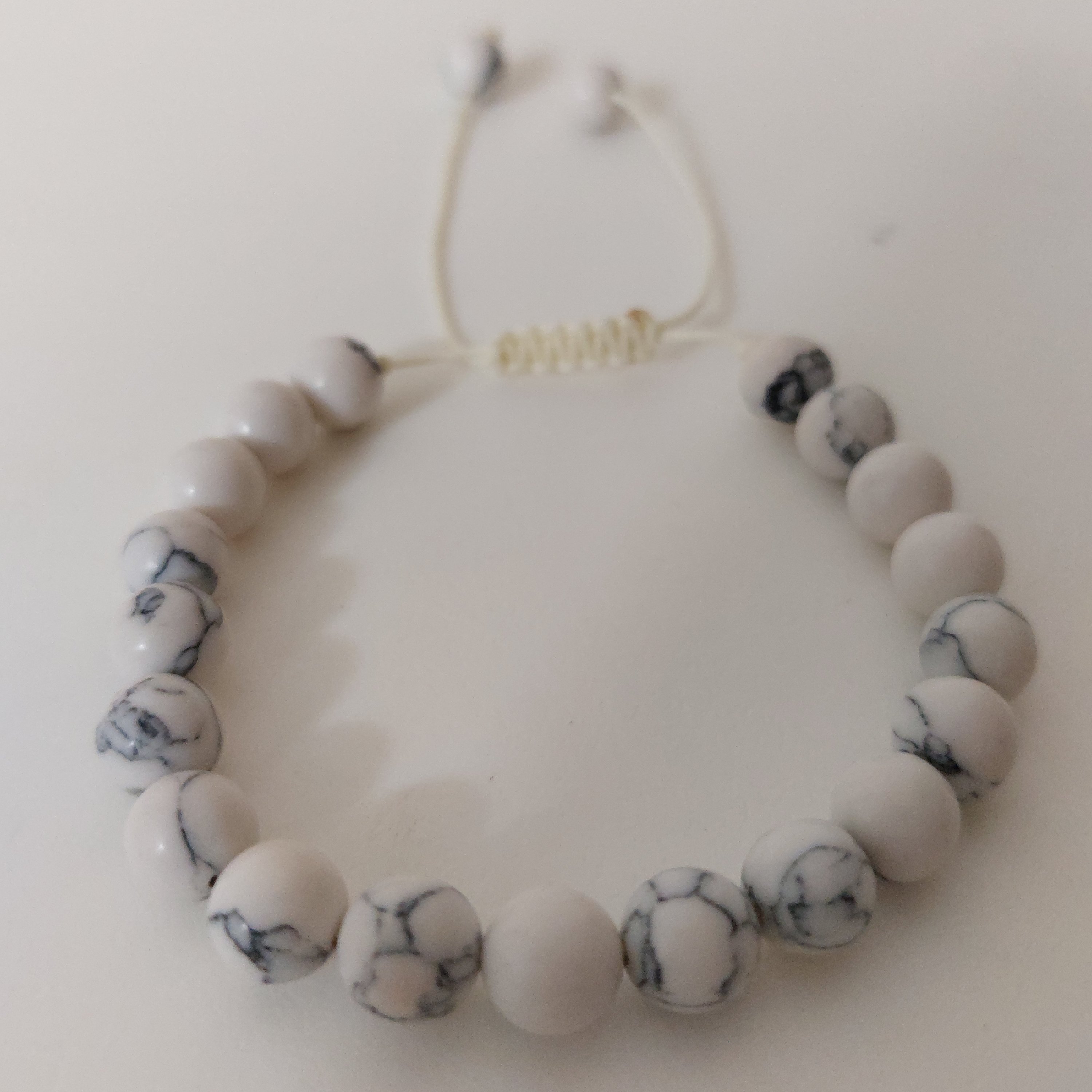 دستبند سنگ هماتیت سفید ، قابلیت سایز بندی