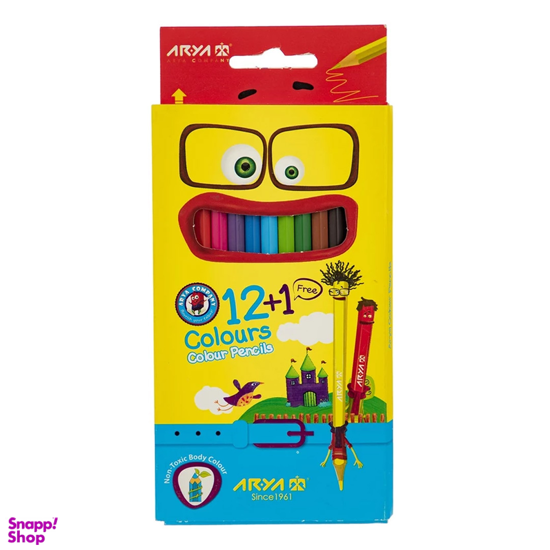 مدادرنگی 1+12 جعبه مقوایی آریا مدل 3016