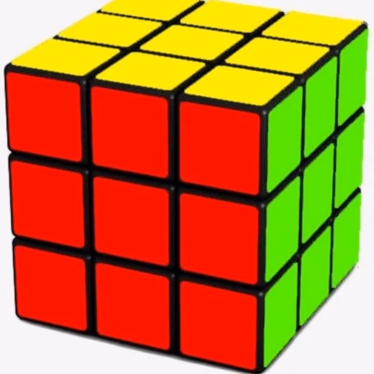 مکعب روبیک در سه رنگ