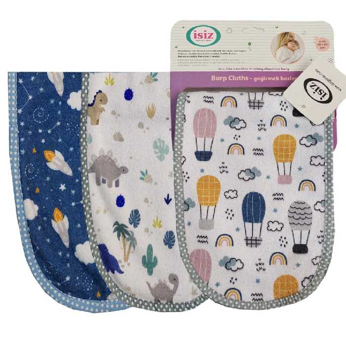 پیش بند نوزادی آروغ گیر سه عددی ایسیز ضد حساسیت چند رنگ