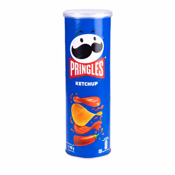 چیپس پرینگلز با طعم کچاپ - 165 گرم