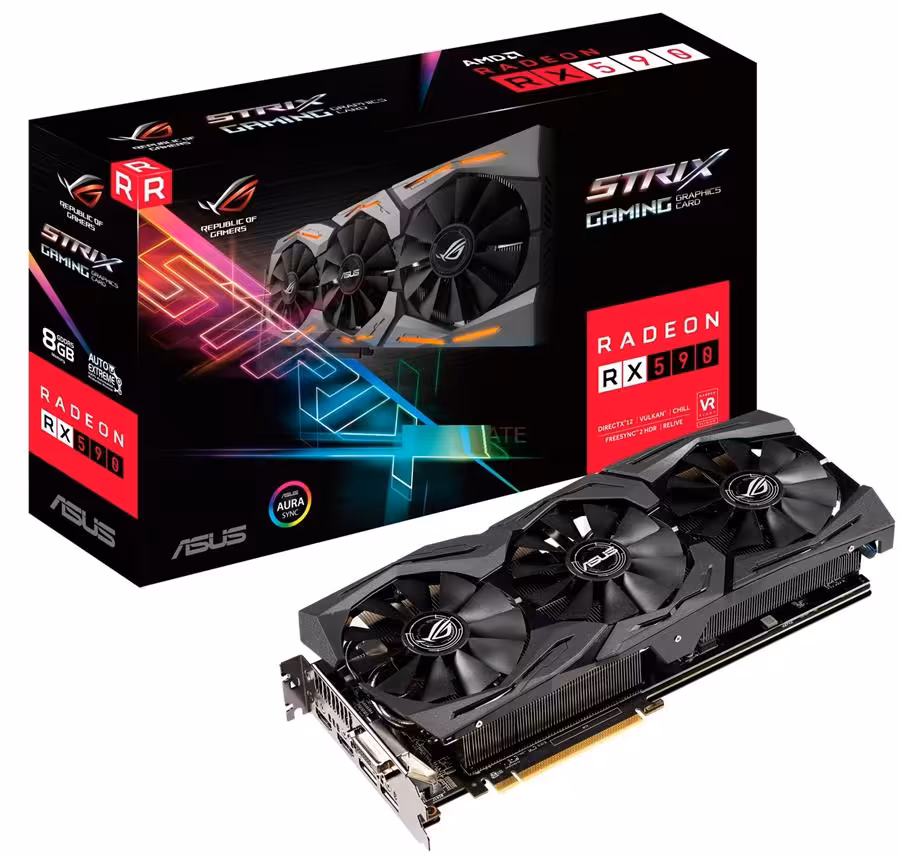 کارت گرافیک ایسوس مدل راگ استریکس آر ایکس 590 8جی گیمینگ با حافظه 8 گیگابایت