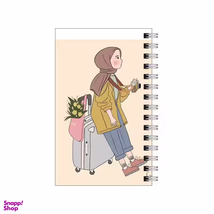 دفتر یادداشت 60 برگ To Do List طرح دختر عکاس و سفر کد 4667432