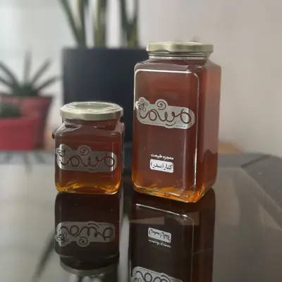 عسل طبیعی کنار با ساکارز 6.67 شیشه 350 گرمی