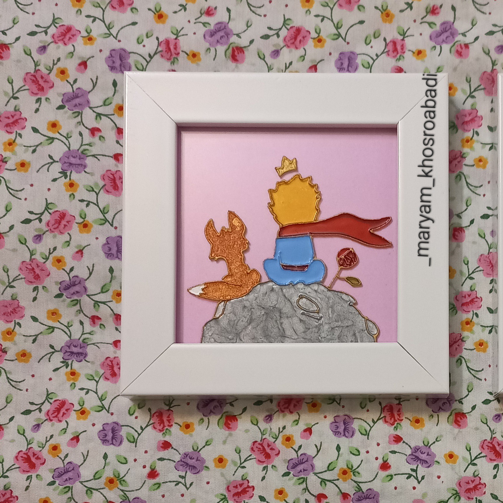 تابلو ویترای(شازده کوچولو1)