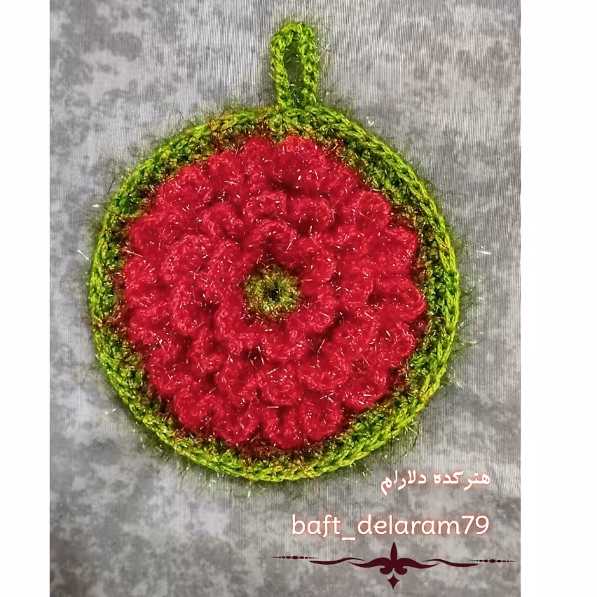 اسکاج بافتنی طرح گل