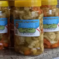 ترشی خانگی مخلوط در ظرف 700 گرمی