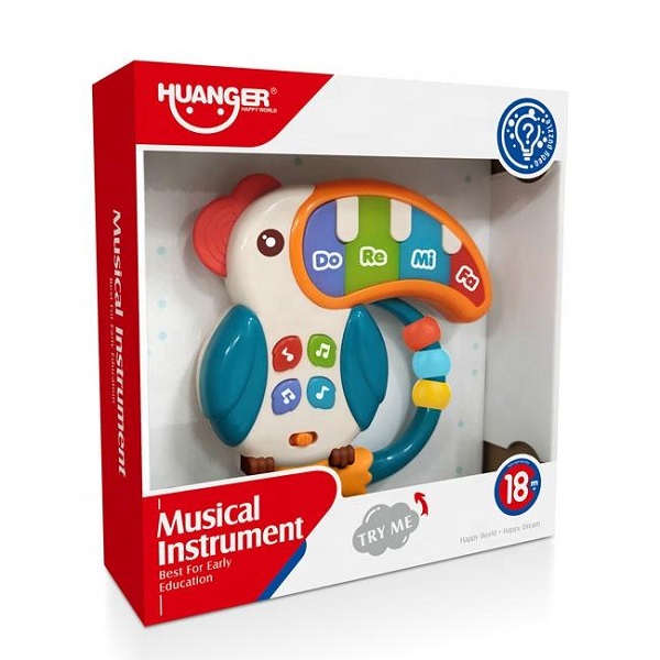 اسباب بازی موزیکال طوطی پیانودار هانگر  کد he0532 Huanger