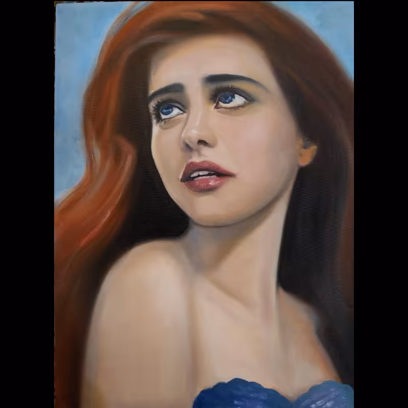 تابلو نقاشی رنگ و روغن پرتره کد 84487