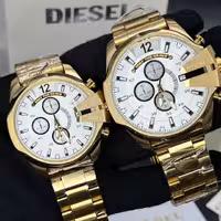 ساعت مچی مردانه و زنانه ست دیزل شاخدار اورجینال موتور اصلی ژاپن کیفیت عالی بند و بدنه فلزی استیل با گارانتی یکساله موتور