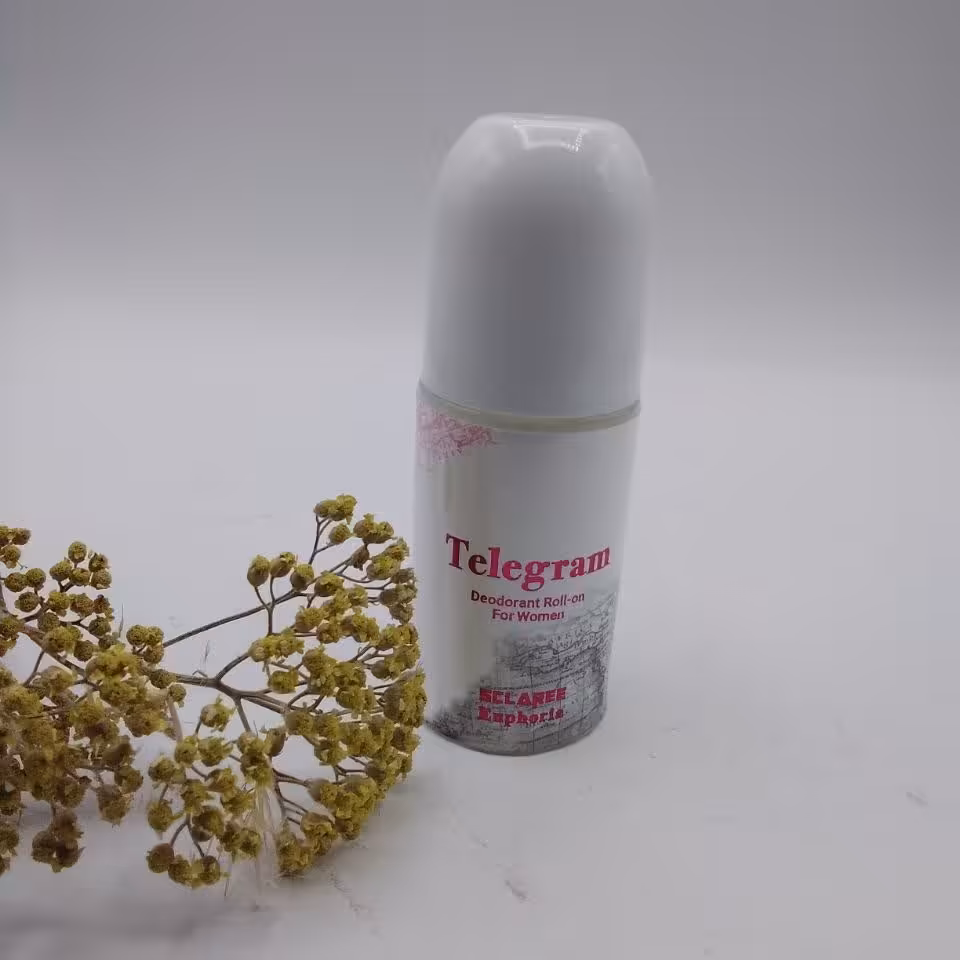 مام رولی  ضد تعریق اسکلاره  مدل تلگرام  با حجم 60 میل مناسب برای خانمها