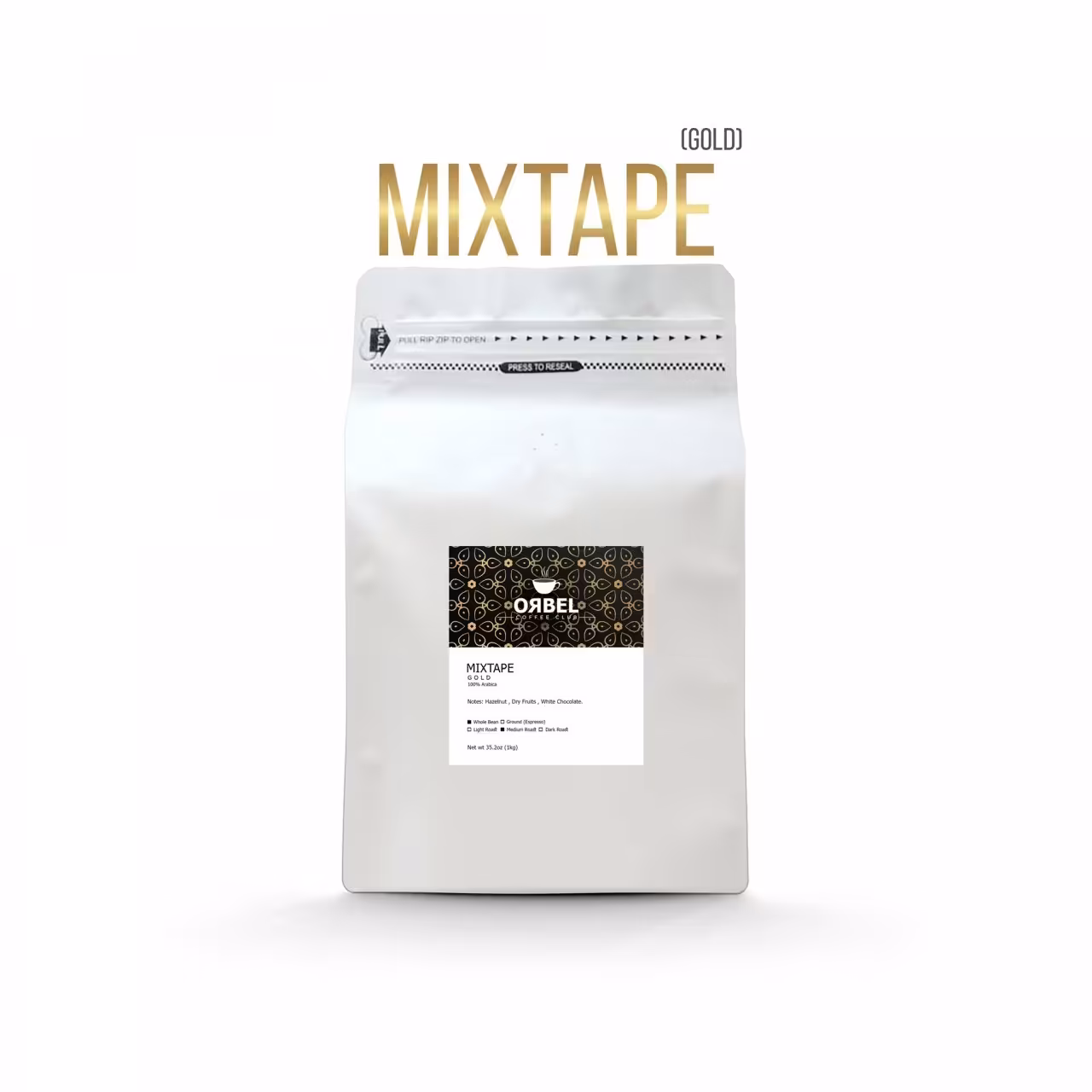 دانه قهوه اربل مدل میکس تیپ گلد 1 کیلوگرم