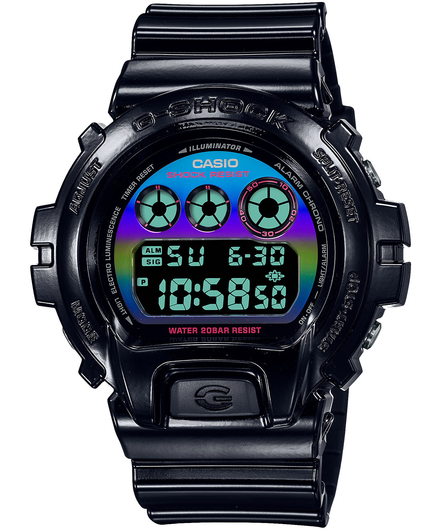 ساعت مچی مردانه کاسیو، زیرمجموعه G-Shock، کد DW-6900RGB-1DR