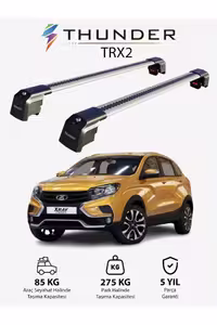 نوار محافظ خودرو مشکی LADA XRAY 2015 LATER TRX2 CARRIER قفل جستجو SEANCARE SEART CARRIT CUILING BAR سیاه Thunder