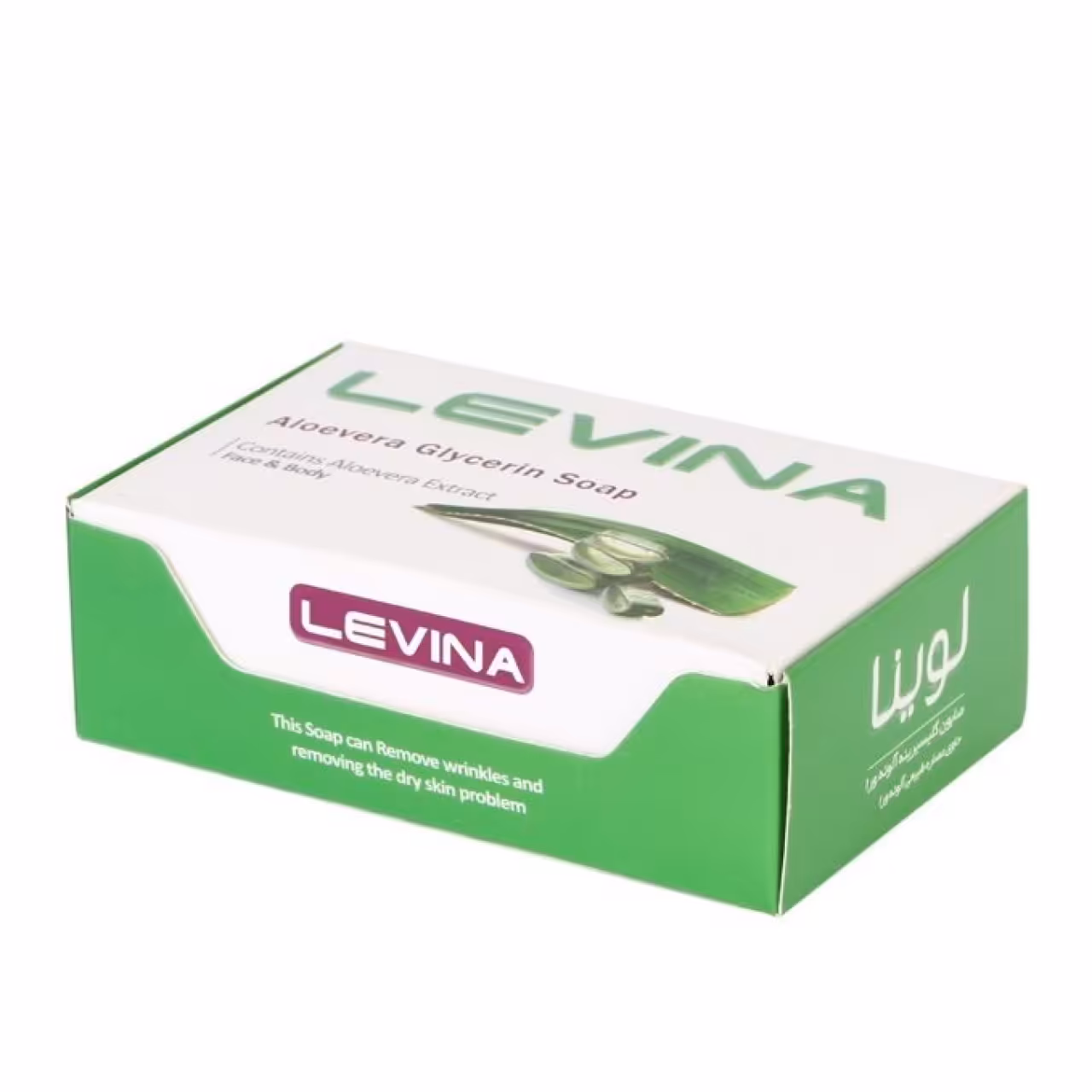 صابون گلیسیرین لوینا مدل Aloevera مقدار 120 گرم