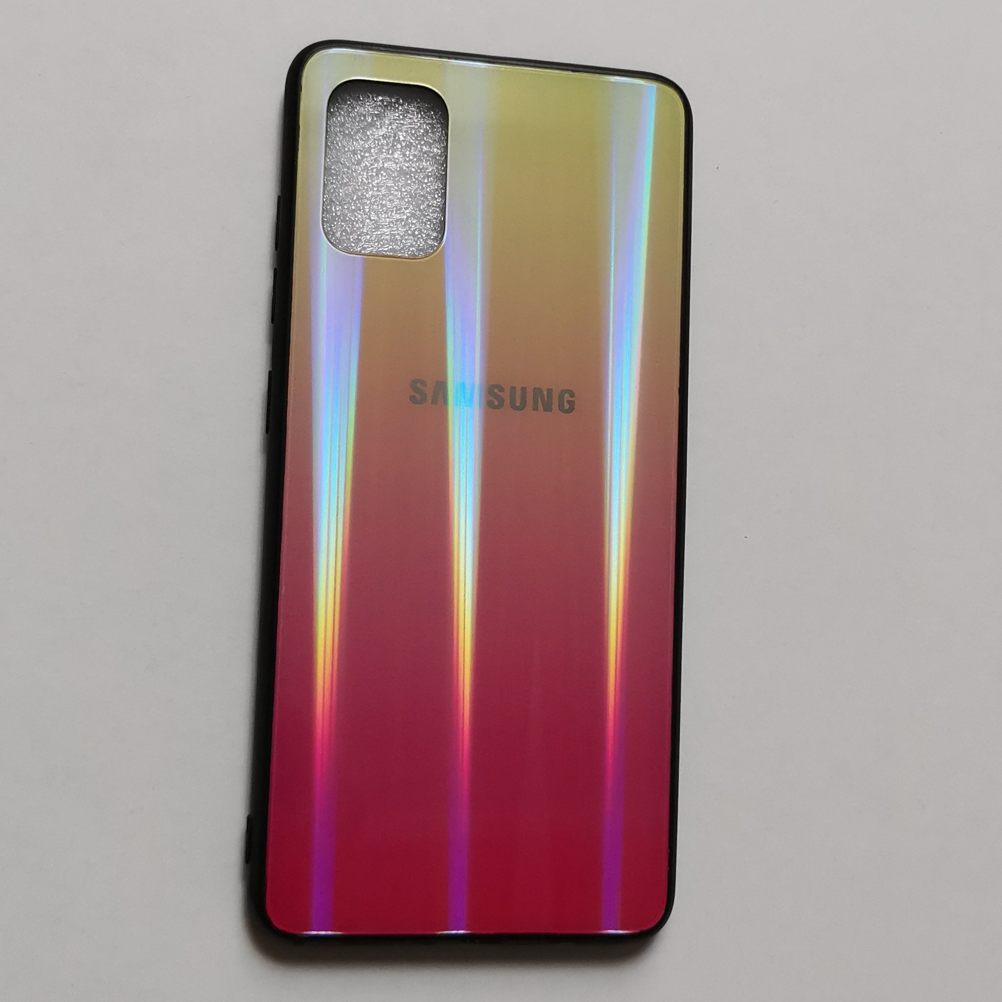 قاب لیزری پشت گلس زرد مناسب گوشی سامسونگ A51