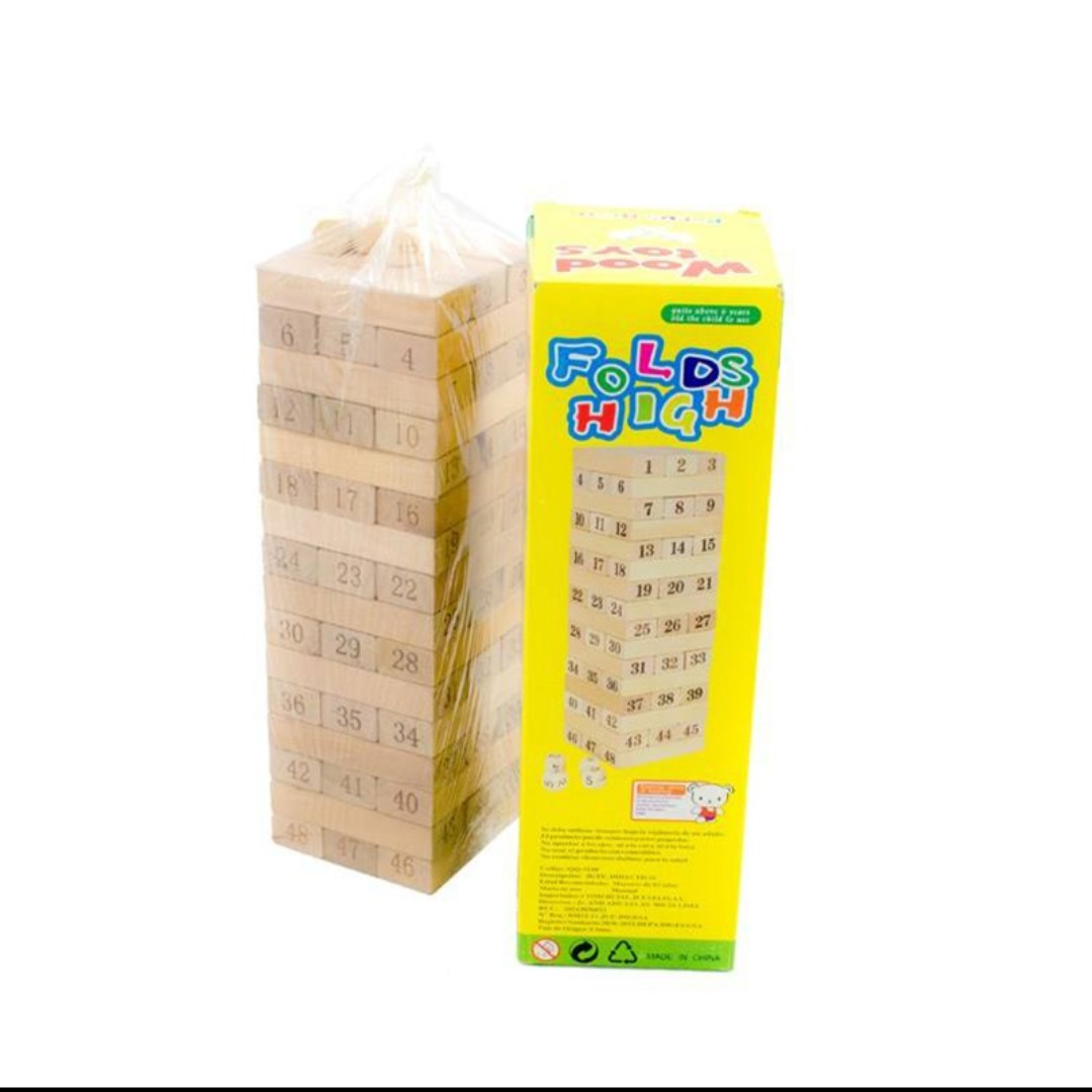 بازی فکری برجک جنگا شماره دار