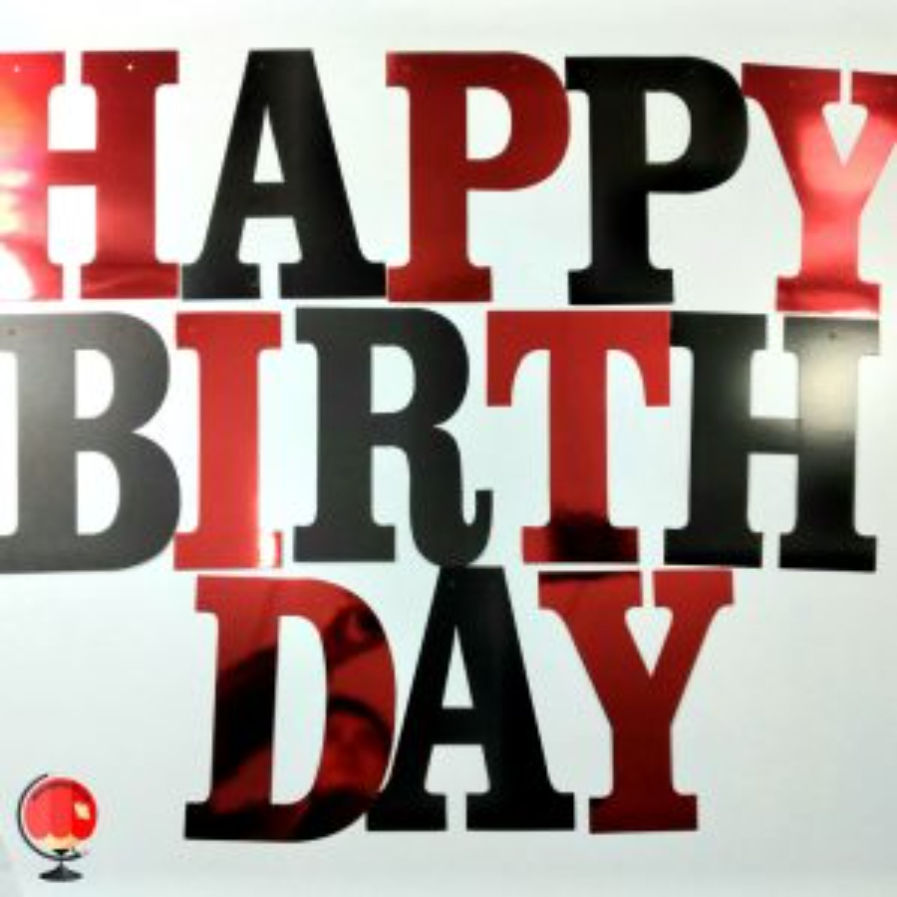ریسه تولد HAPPY BIRTHDAY قرمز مشکی