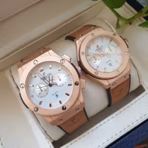 ساعتمچی ست مردانه و زنانه هابلوت صفحه سفید HUBLOT