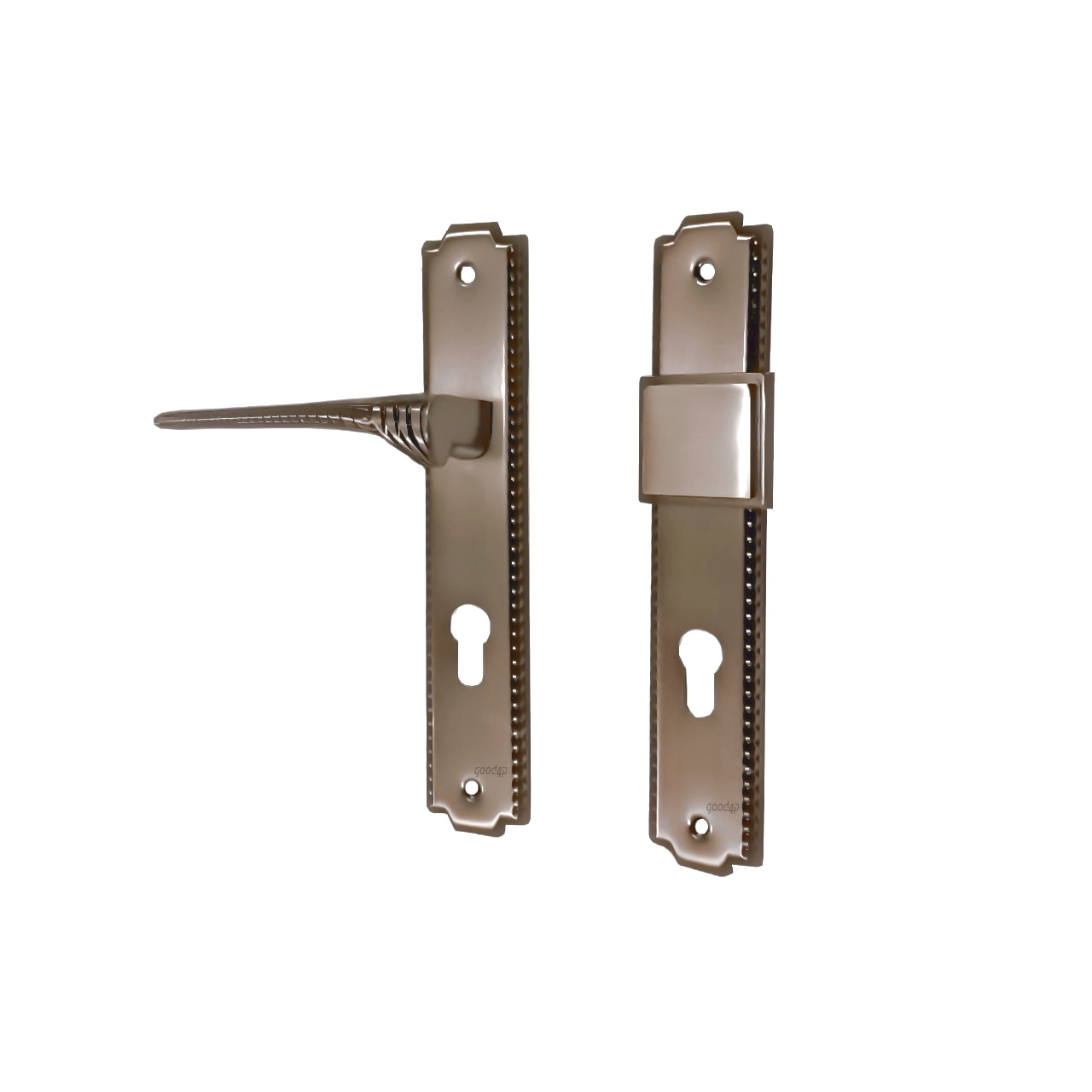 دستگیره پلاک آپارتمانی راست نسکافه ای نیکو مدل 1818