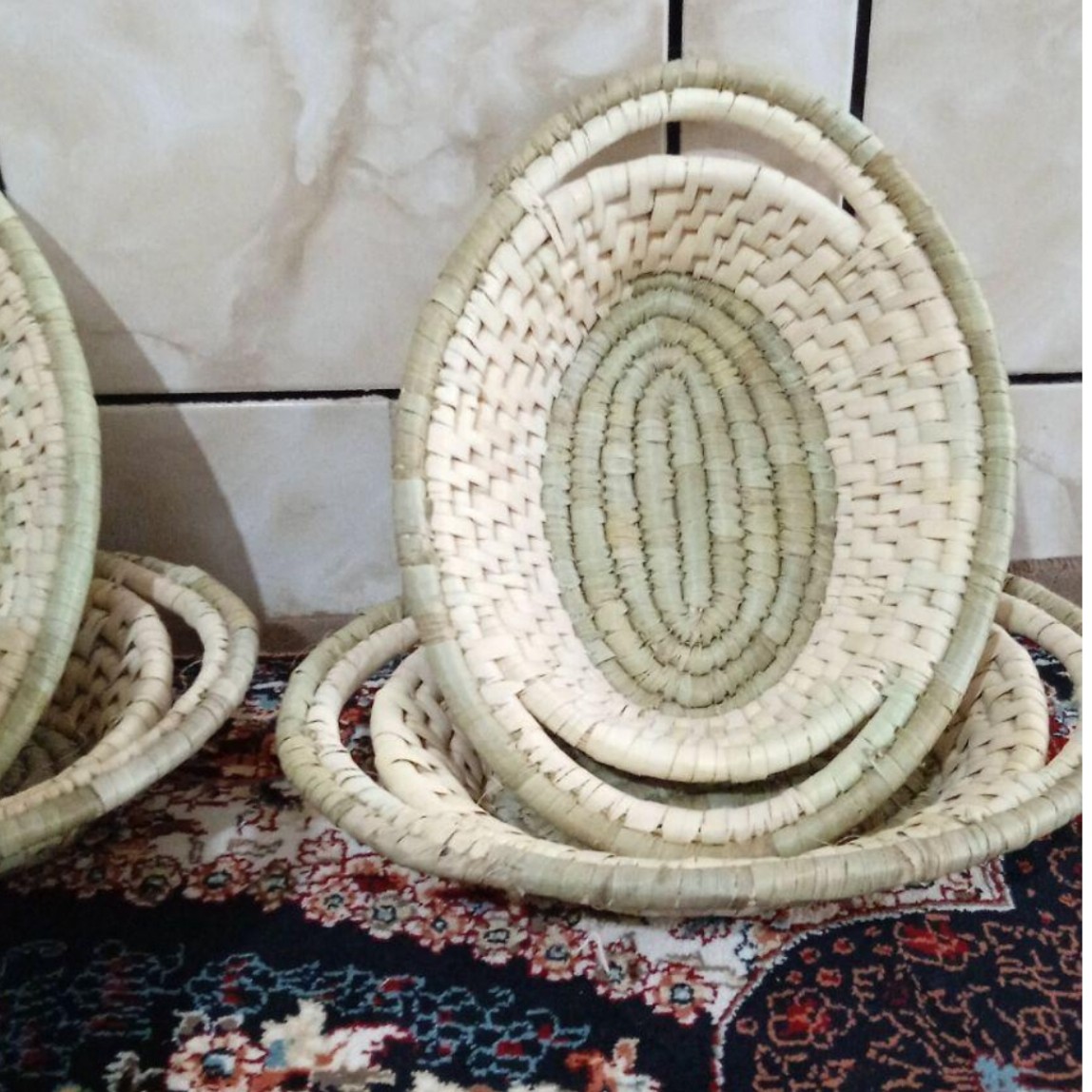 دیس حصیری طرح دار