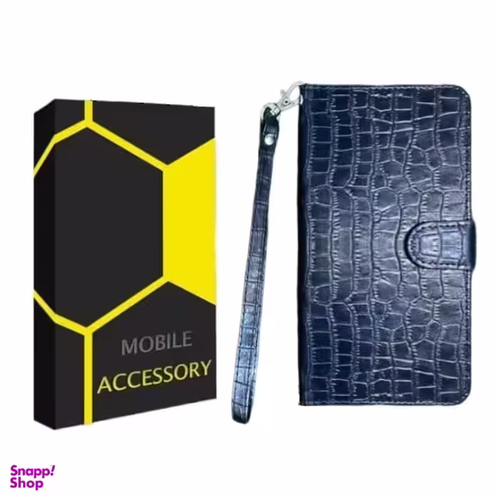 کیف کلاسوری موبایل مدل پوست ماری مناسب سامسونگ Galaxy A12