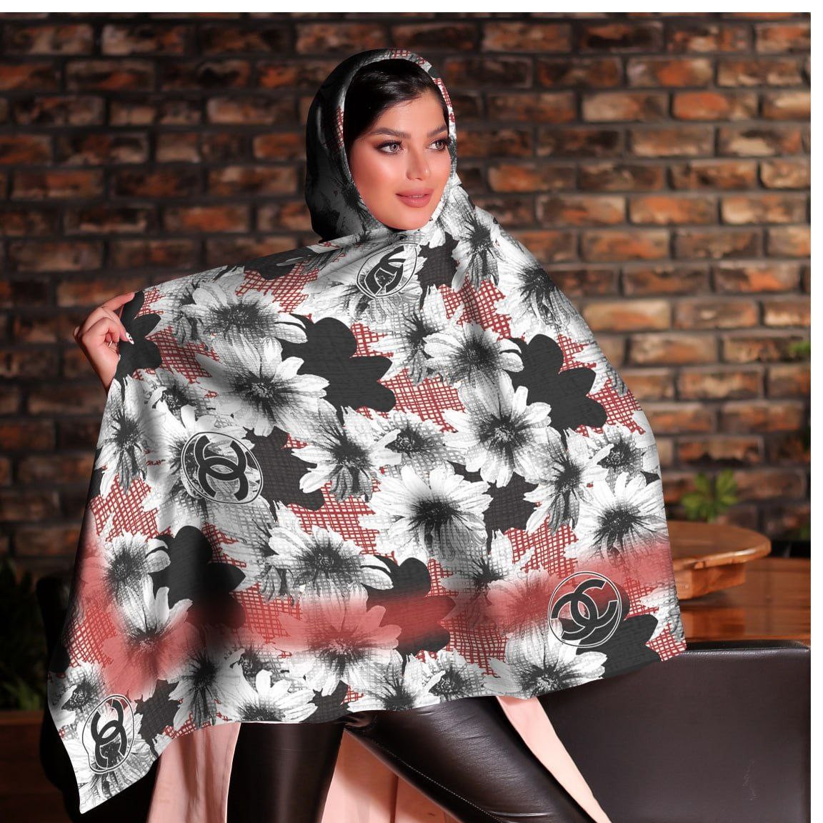 روسری زنانه گلدار