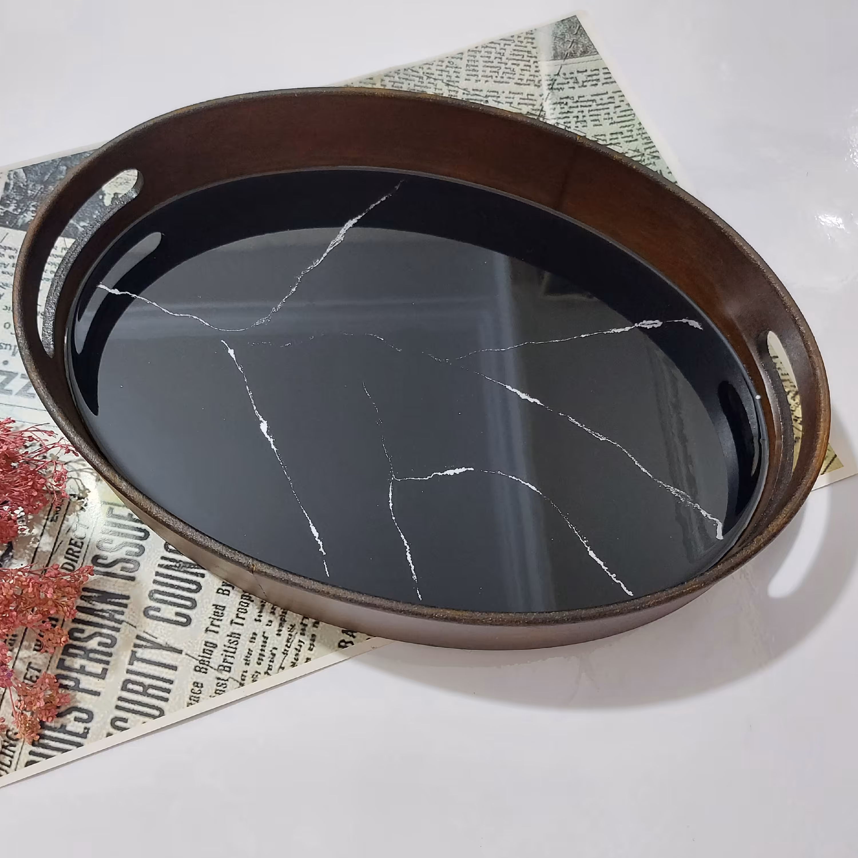 سینی چوبی  رزینی