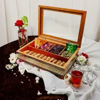  تی بگ و دمنوش لولادار  توراش خاتم کاری(مدل ممتاز)(گارانتی 120 ماهه)