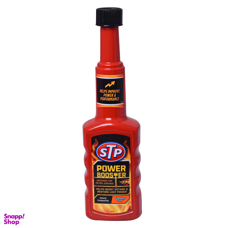 اکتان بوستر و تمیز کننده سیستم سوخت اس تی پی مدل Power Boost حجم 200 میلی لیتر