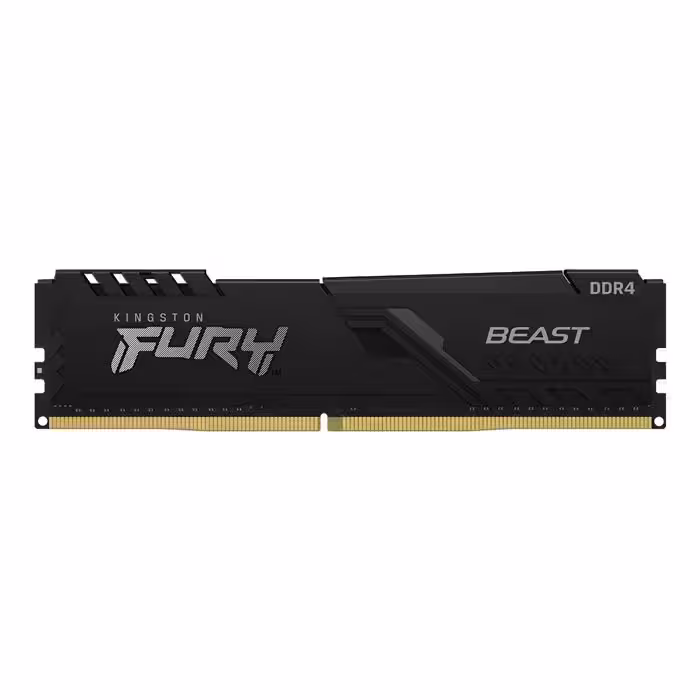رم کامپیوتر تک کاناله کینگستون مدل Fury Beast با حافظه 16 گیگابایت و فرکانس 5200 مگاهرتز