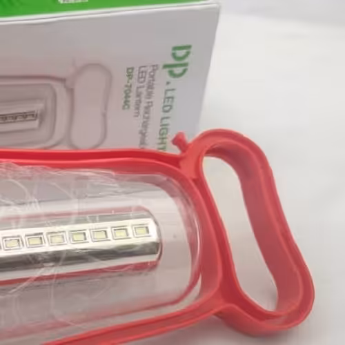 چراغ شارژی فانوسی دسته دار 8وات باتری ظرفیت بالا تنظیم بی نظر از طریق دامنه روشنایی