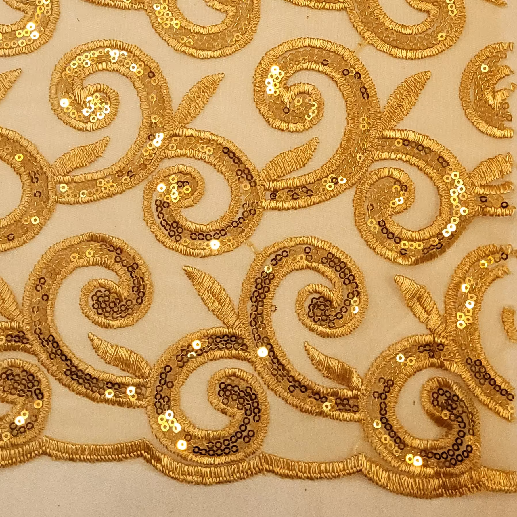 پارچه تور مجلسی پولک دار