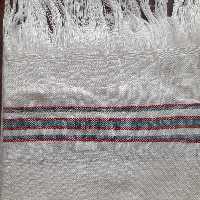 حوله نخی دست و صورت دستباف زعفرانی سایز بزرگ