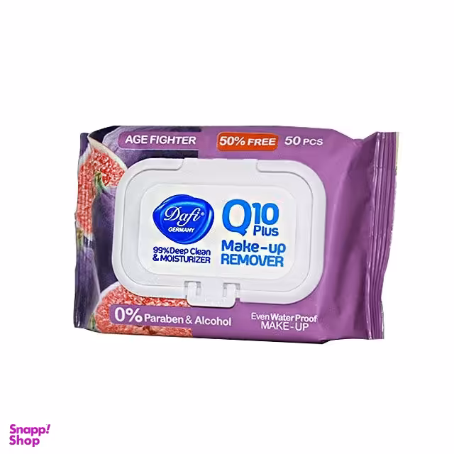 دستمال مرطوب آرایشی دافی (Dafi) مدل Q10 plus انجیر وزن 250 گرم