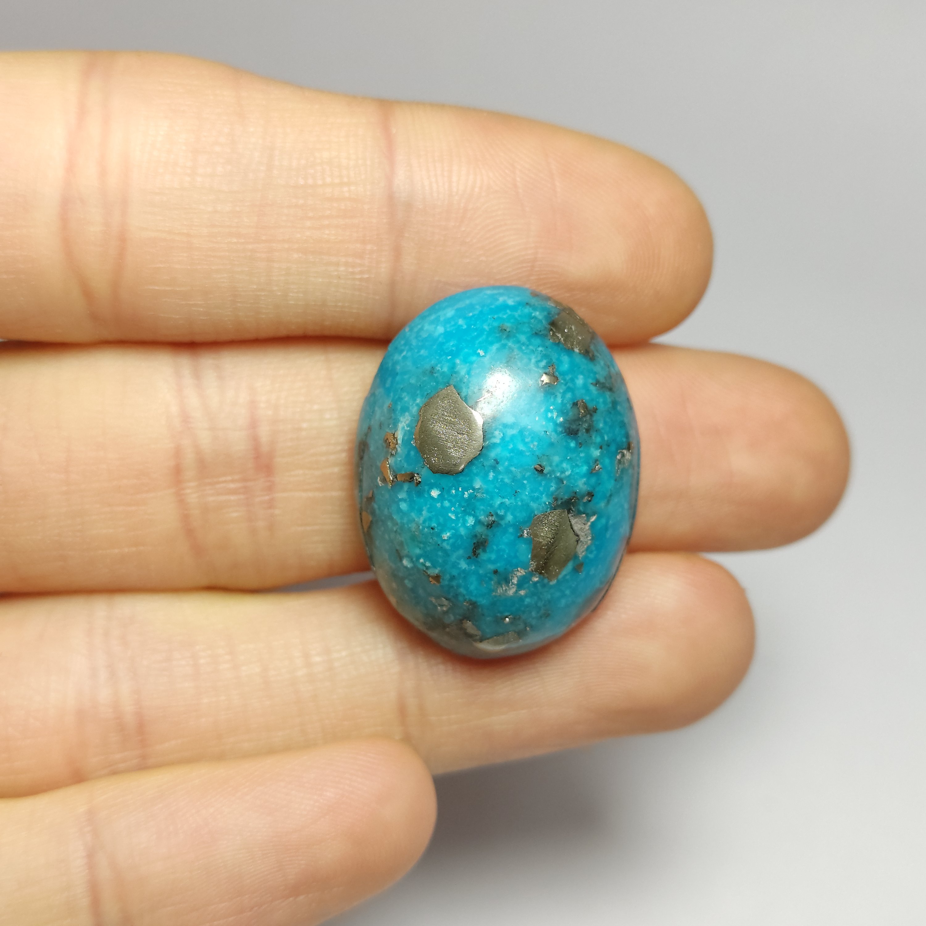 فیروزه معدنی درشت کرمان( تراش دامله )