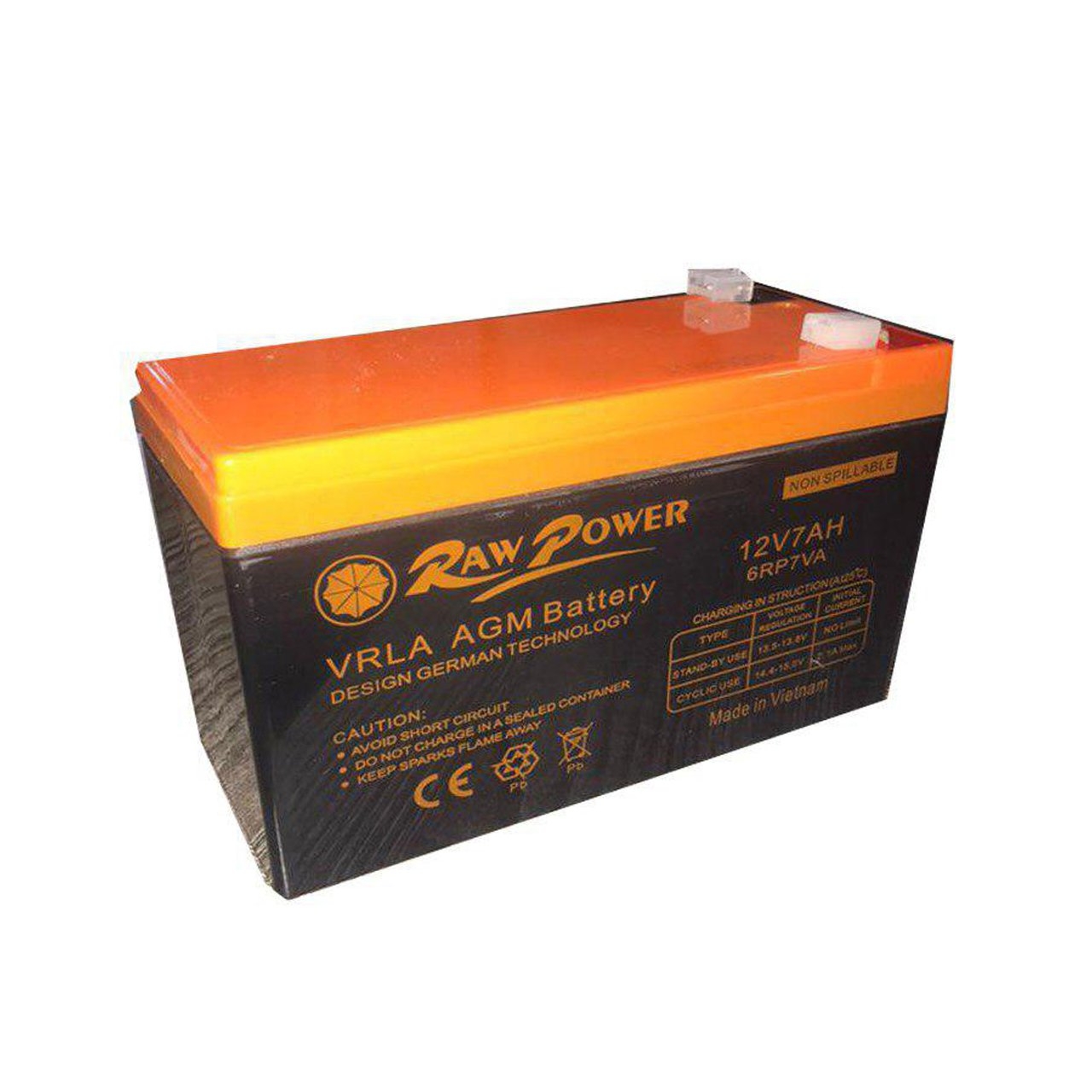 باتری یو پی اس 12 ولت 7 آمپر ساعت  راو پاور مدل RW 12-7