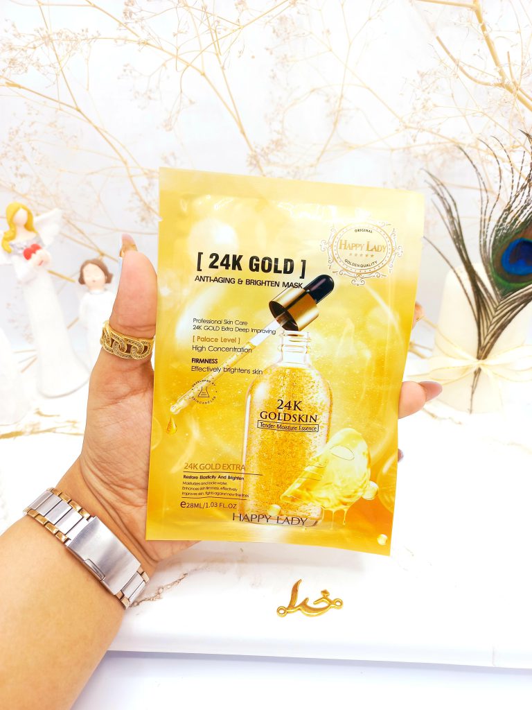 ماسک ورقه ای جوانساز قوی طلا هپی لیدی HAPPY LADY کد HL3206