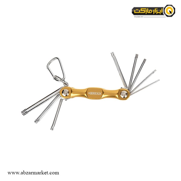 آچار آلن ستاره ای کنزاکس چاقویی 8 عددی مدل KTK-108