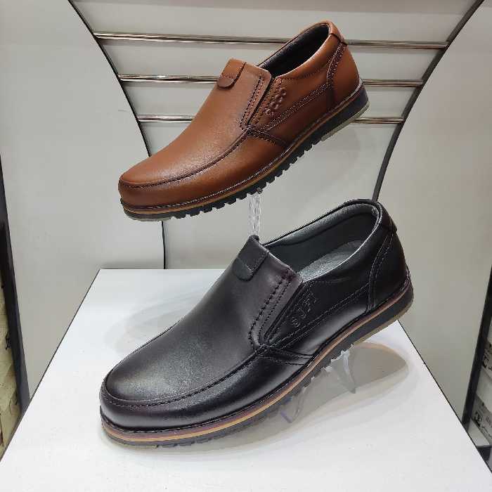 کفش مردانه اسپرت تمام چرم طبیعی برند شرکتsoftتبریز زیره ترمو درجه یک