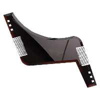 شانه اصلاح ریش سه کاره رنگ قهوه ای