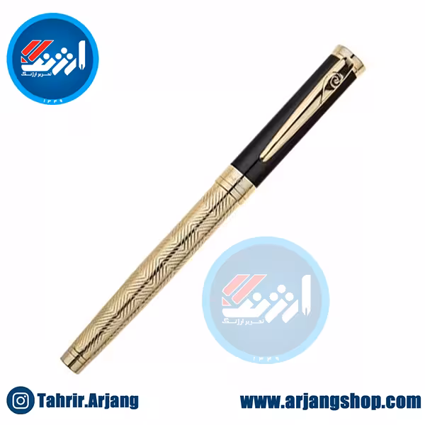 روان نویس پیرکاردین نیمه مشکی طلایی مدل Marshal-Gl