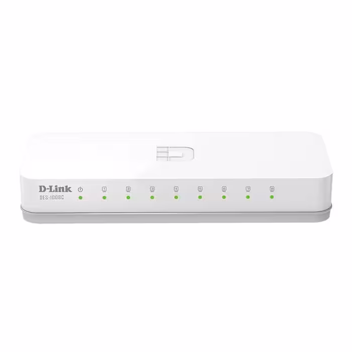 قیمت و خرید سوییچ 8 پورت مگابیت و دسکتاپ دی لینک مدل DES-1008C | یاس ارتباط